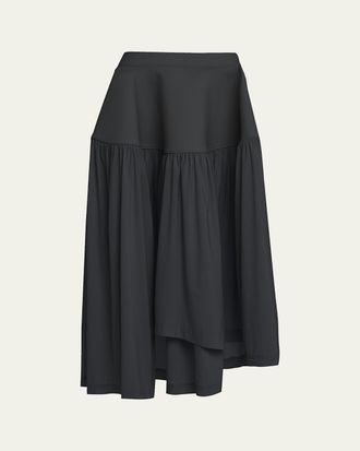 Issey Miyake Mute Winding Asymmetric Midi Skirt