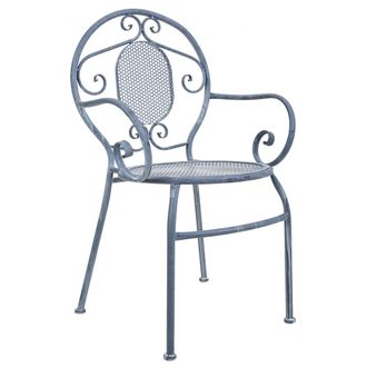 Wanderlust Deco Wanderlust Deco - Sill&oacute;n De Forja Gris 58x54x88l Cm