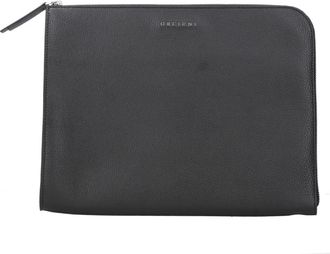 Orciani Leren Portemonnee - Heren - Portefeuilles - Zwart - ONE Size - Leer - Accessoires