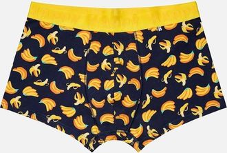 Happy Socks Mens Bananas Boxer Trunk, Navy - Size: 35/34/32