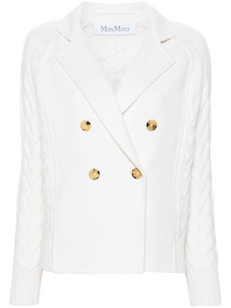 Max Mara Micio jack met dubbele rij knopen - Wit