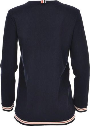 Thom Browne Womens Blue Cotton Cardigan Clothing