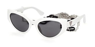 Guess GU7787 21A Womens Sunglasses White Size 57