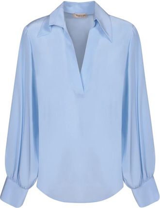 Blanca Vita Benjamin Blouse - Dames - Blouses - Blauw - L - Overhemden