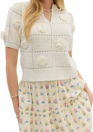 Entro Morning Rays Sweater In Ivory