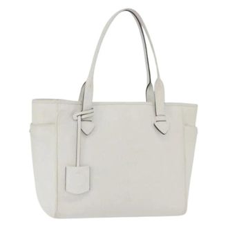 Loewe Pre-owned Tote Bag - Dames - Vintage Shopper - Wit - ONE Size - Leer - Vintage