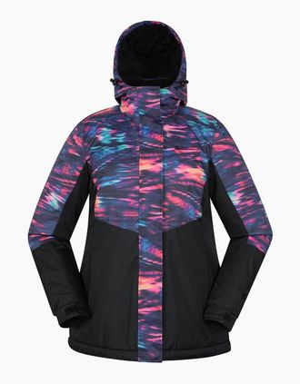 Mountain Warehouse Womens Mountain Warehouse Womens/Ladies Dawn II Printed Ski Jacket - Purple - Size: 18
