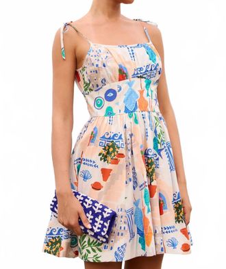 Oliphant Scarlett Dress In Corfu Blue
