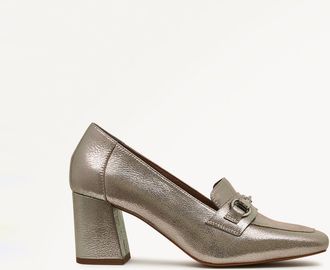 Radley London Dark Silver Heeled Saddle Loafer Burlington Mews SS25 Radley London