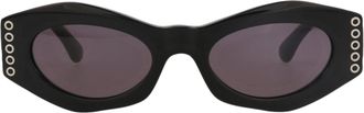 Alaia Round-Frame Acetate Sunglasses