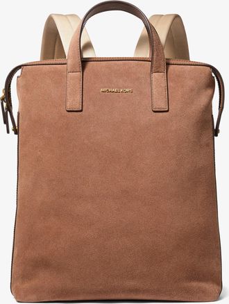 Michael Kors Nicholas Suede Convertible Backpack