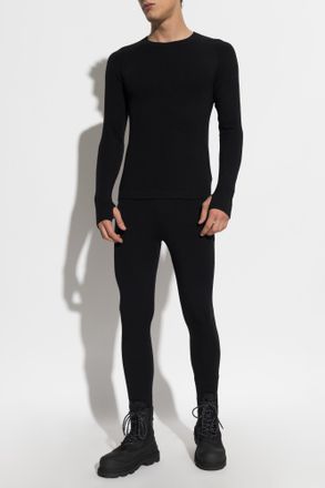 Perfect Moment Seamless Thermal Base Layer Top, Mens, Black