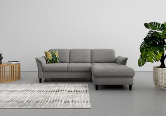 Sit&more Ecksofa »Maggiore L-Form« wahlweise mit Kopfteilverstellung, Bettfunktion und Bettkasten