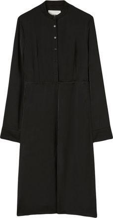 Jil Sander buttoned-up shirt dress - women - Viscose - 40 - Black