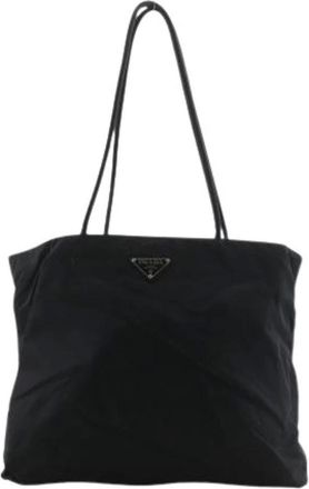 Prada Pre-owned Tote Bags, female, Black, Size: ONE SIZE Pre-owned Vintage Tote Bag