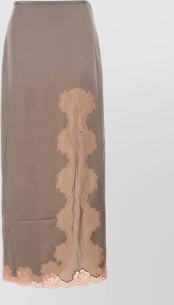 Valentino Garavani silk satin high-rise skirt