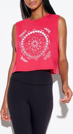 Spiritual Gangster Zodiac Energy Spirit Crop Top in Passion Flower at Nordstrom, Size X-Large