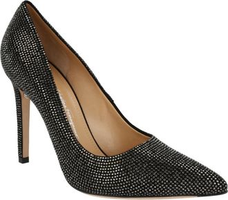 Ferragamo Womens Ilary X5 Crystal Embellished Pumps In Black