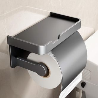 OEM Soporte Para Rollo De Papel Higi&eacute;nico Con Tapa (gris, Con Tapa)