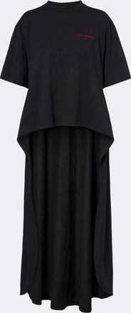 Balenciaga Asymmetric cotton jersey T-shirt