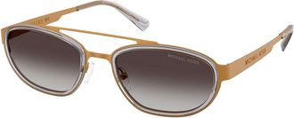 Michael Kors MK1189 SUFFOLK 19088G Mens Sunglasses Gold Size 55