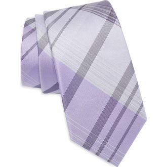 Calvin Klein Portia Plaid Tie in Purple at Nordstrom Rack