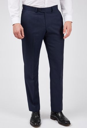 Scott Mens Sharkskin Premier Trousers - Blue - Size 38 Regular