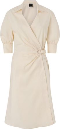 Pinko Cream Dress With Waist Tie