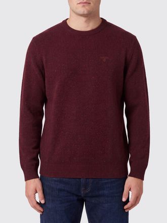 Barbour Crewneck Wool Jumper with Ribbed Trims