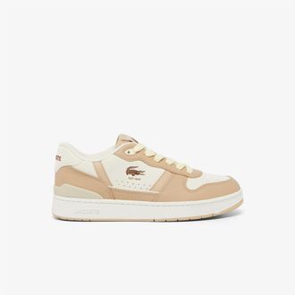 Lacoste Womens Lacoste T-Clip Set Trainers in Brown