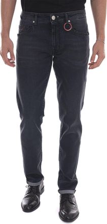 Sartoria Tramarossa Jeans 5 tasche LEONARDO-DNBS-BLACK RELAX Denim nero Tramarossa Uomo