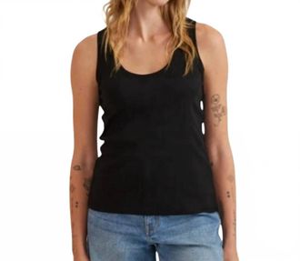 Eddie Bauer Favorite Scoop Neck Sleeveless Tank Top In Black