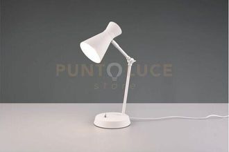 Trio Leuchten Trio Lighting - enzo lampada da tavolo diffusore doppio cono metallo bianco h. 50CM 1 luce attacco E27