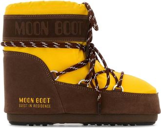 Moon Boot Moon Boot Two Tone Fabric And Suede Moon Boot X Guest In Residence Icon Low Ankle Boots