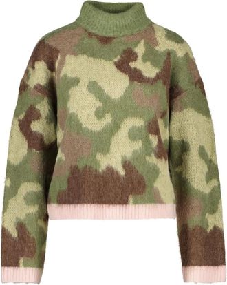 N&uuml;mph Turtleneck - Dames - Coltruien - Groen - L - Truien & Vesten