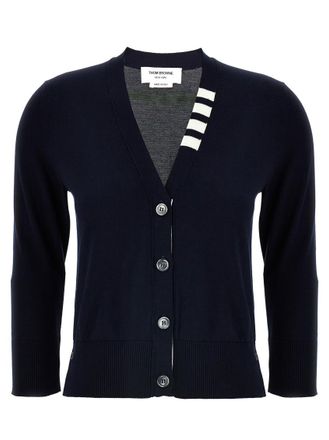 Thom Browne Navy Blue 4Bar Cardigan