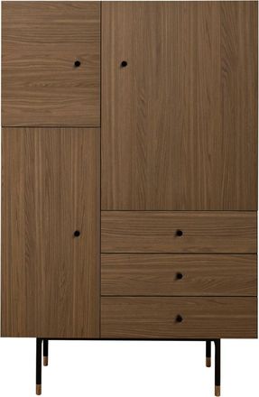 MR.WOOD Highboard Jugend Nussbaum 142 x 90 cm