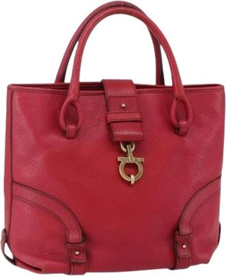 Ferragamo Pre-owned Handbags, female, Red, Size: ONE SIZE Pre-owned Handbag
