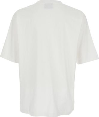 Dsquared2 Mens T-Shirt Logo Print White Cotton T-Shirts And Polos