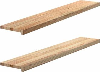 vidaXL Vidaxl - Window Sills 2 pcs Untreated 140x25x2 cm Solid Wood Oak