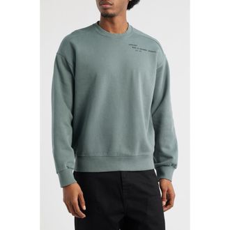 Carhartt Work in Progress Punched Graphic Sweatshirt in Velvet Green at Nordstrom, Size Xx-Large