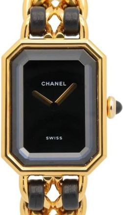 Chanel Pre-owned Vintage Polshorloge - Dames - Vintage Horloges - Zwart - ONE Size - Leer - Vintage