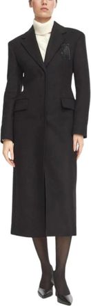 HUGO BOSS Mistro Jas - Dames - Mantel - Zwart - XS - Wol - Jassen