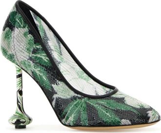 Loewe Womens Toy Pump Multicolor Fabric