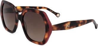 Carolina Herrera Womens 55 mm Havana Sunglasses HER0181-S-O63-55