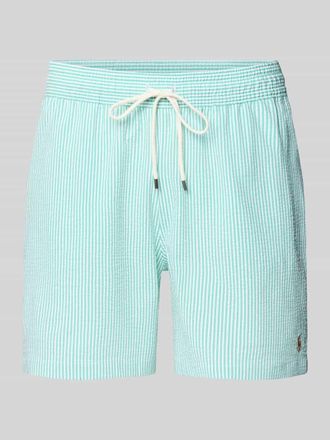 Ralph Lauren Regular Fit Badeshorts aus Baumwoll-Mix Modell TRAVELER in Mint, Gr&ouml;&szlig;e XXL