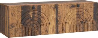 vidaXL Mueble Para Tv De Pared Madera Envejecida 98 X 31 X 30 Cm Vidaxl