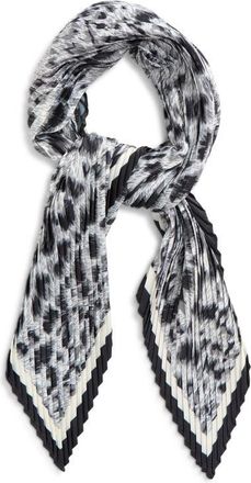 Echo Pleated Spots on Spots Diamond Silk Scarf in Silver at Nordstrom