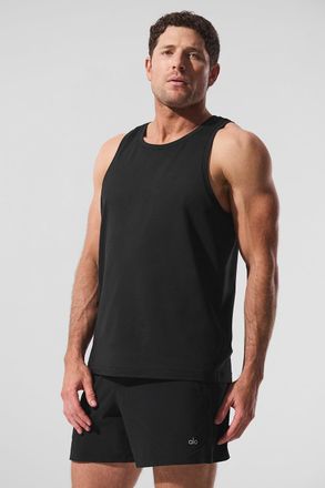 Alo | Conquer Tank Top in Black, Size: 2XL