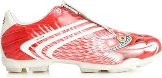 Yohji Yamamoto Schoenen, Heren, Rood, 42 1/2 EU, Leer, F50 Tunit Sneaker